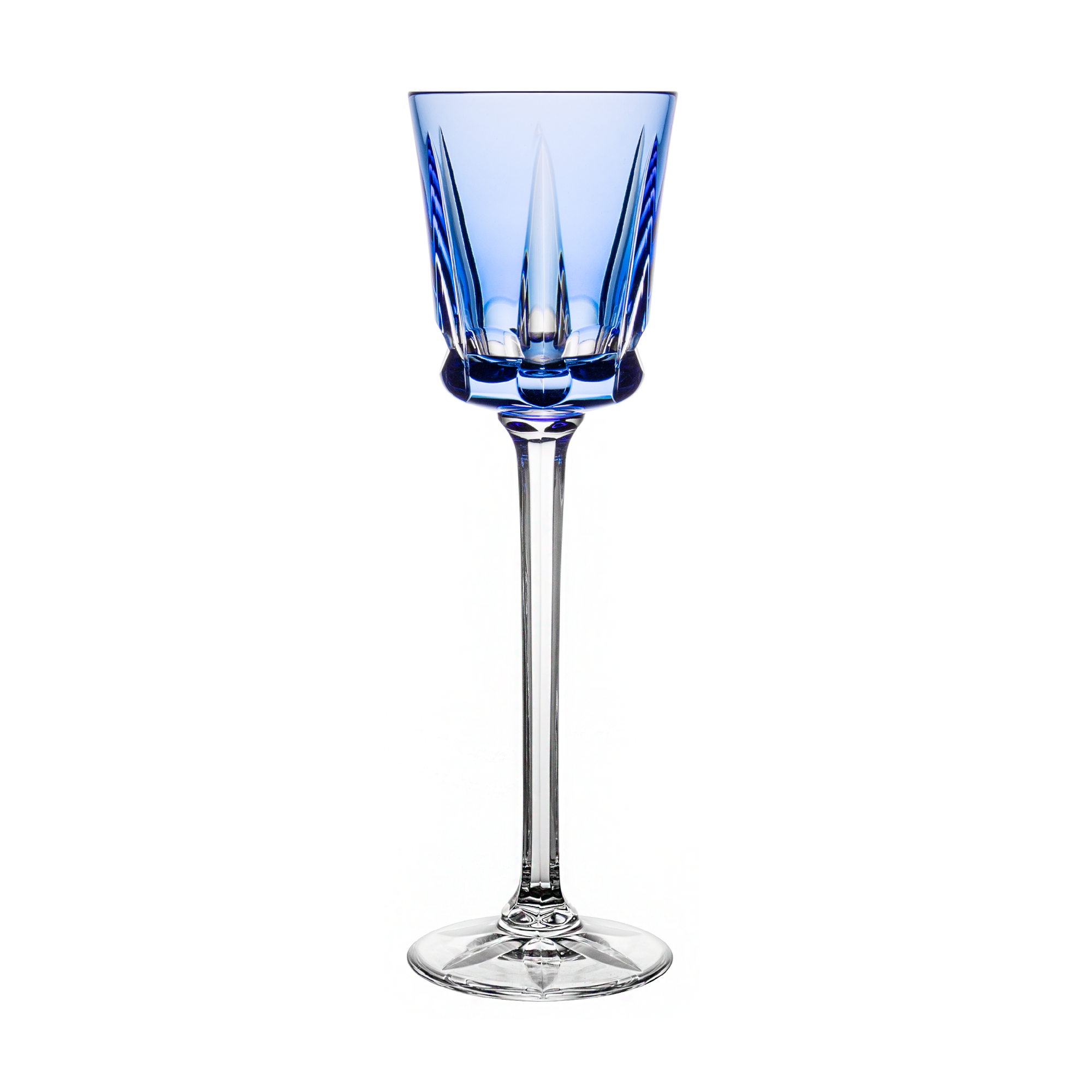 Cristal de Sèvres Segovie T298 Light Blue Small Wine 9.6in