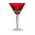 Waterford Lismore Ruby Red Martini Glass