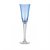 Birks Crystal California Light Blue Champagne Flute