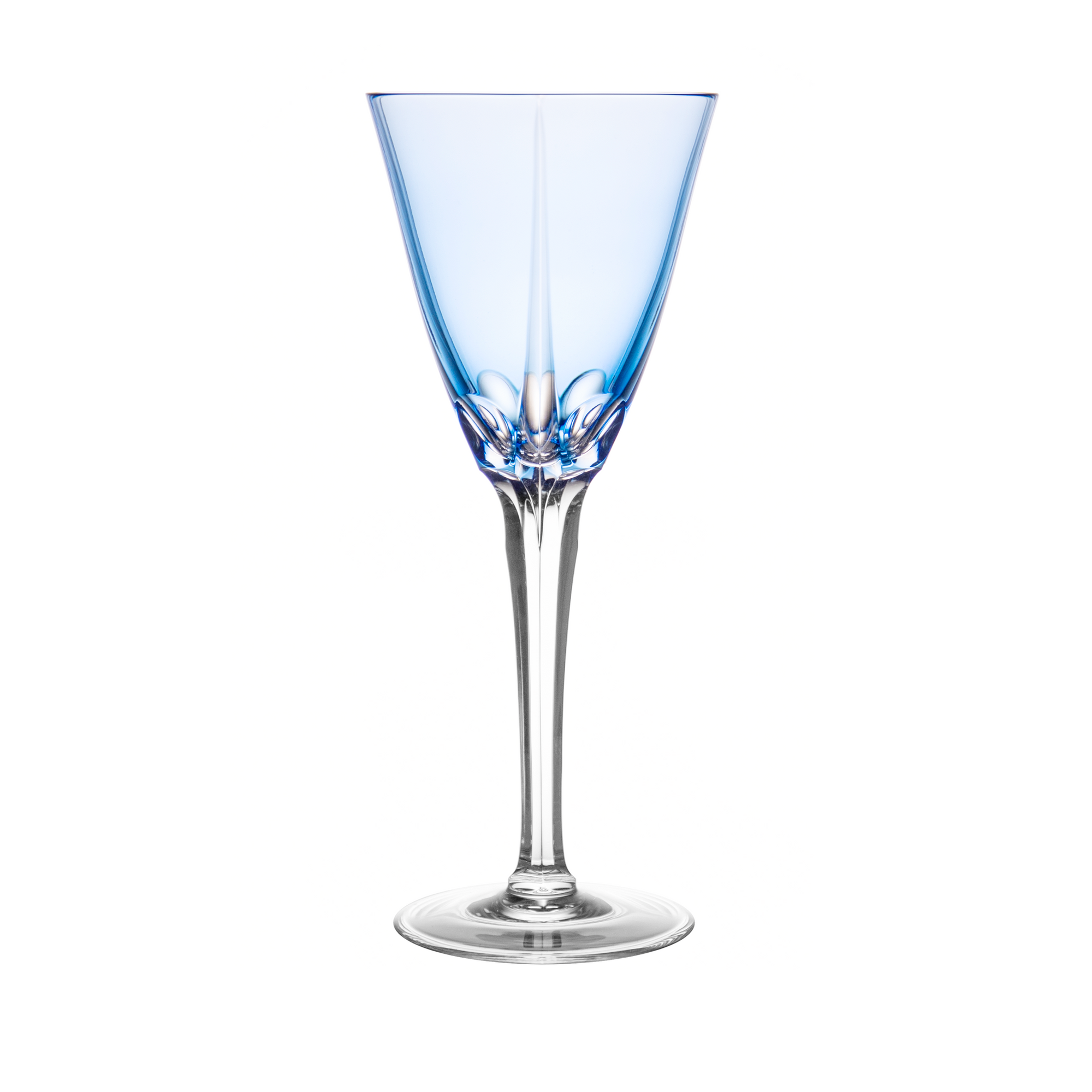 Birks Crystal California Light Blue Water Goblet