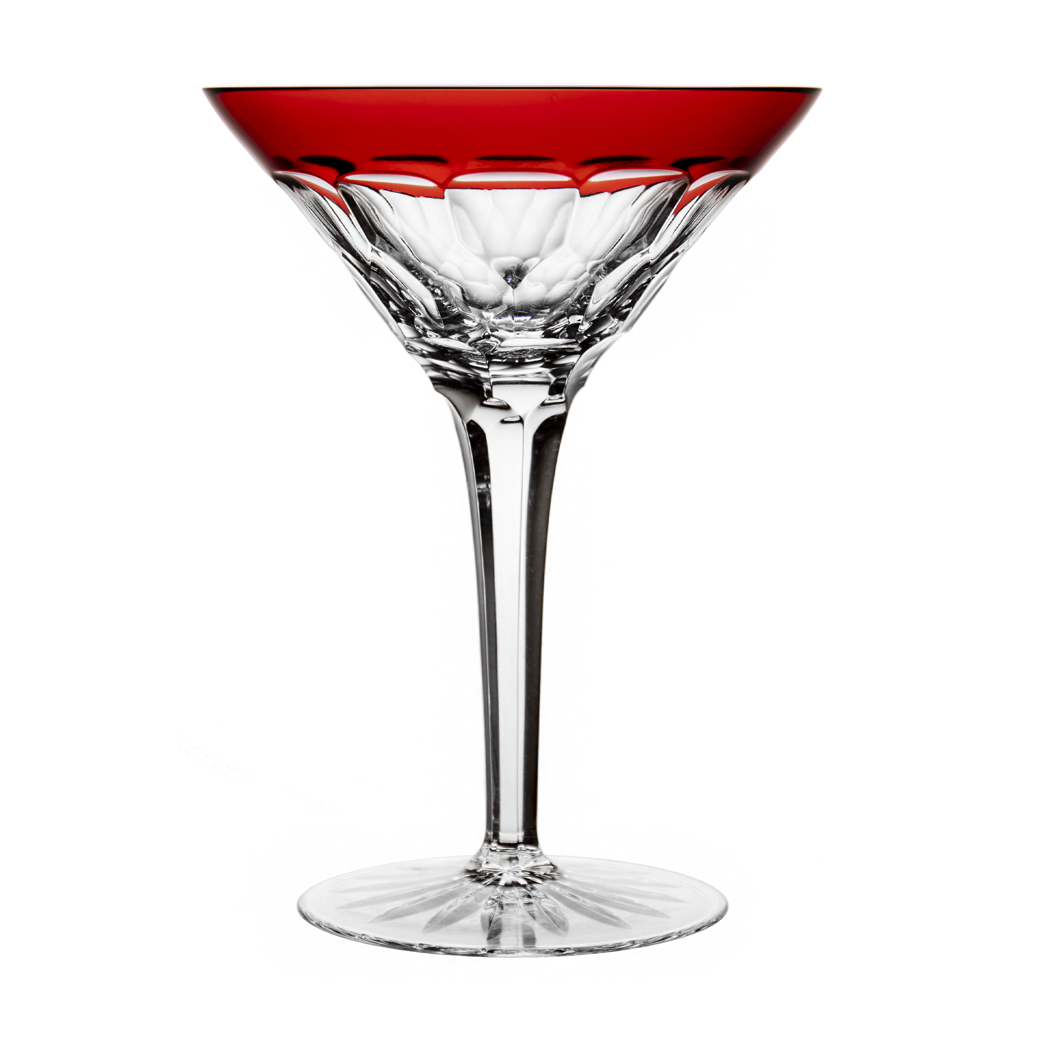 NOVICA Ruby Red (Set of 6) Martini Glasses, 6.5 Tall: Martini  Glasses