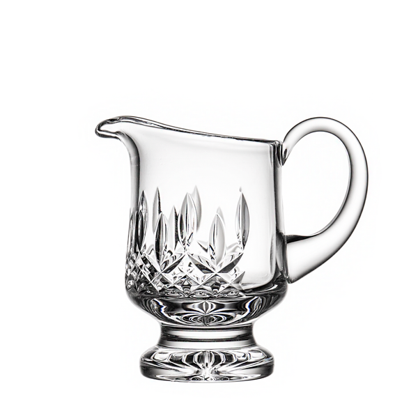 Leinuosen 2 Pcs Small Glass Pitcher Elegant Shaped Crystal Glass