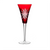 Waterford Snow Crystals Ruby Red Champagne Flute