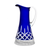 Waterford Lismore Double Cased Blue White Pitcher 33.8 oz