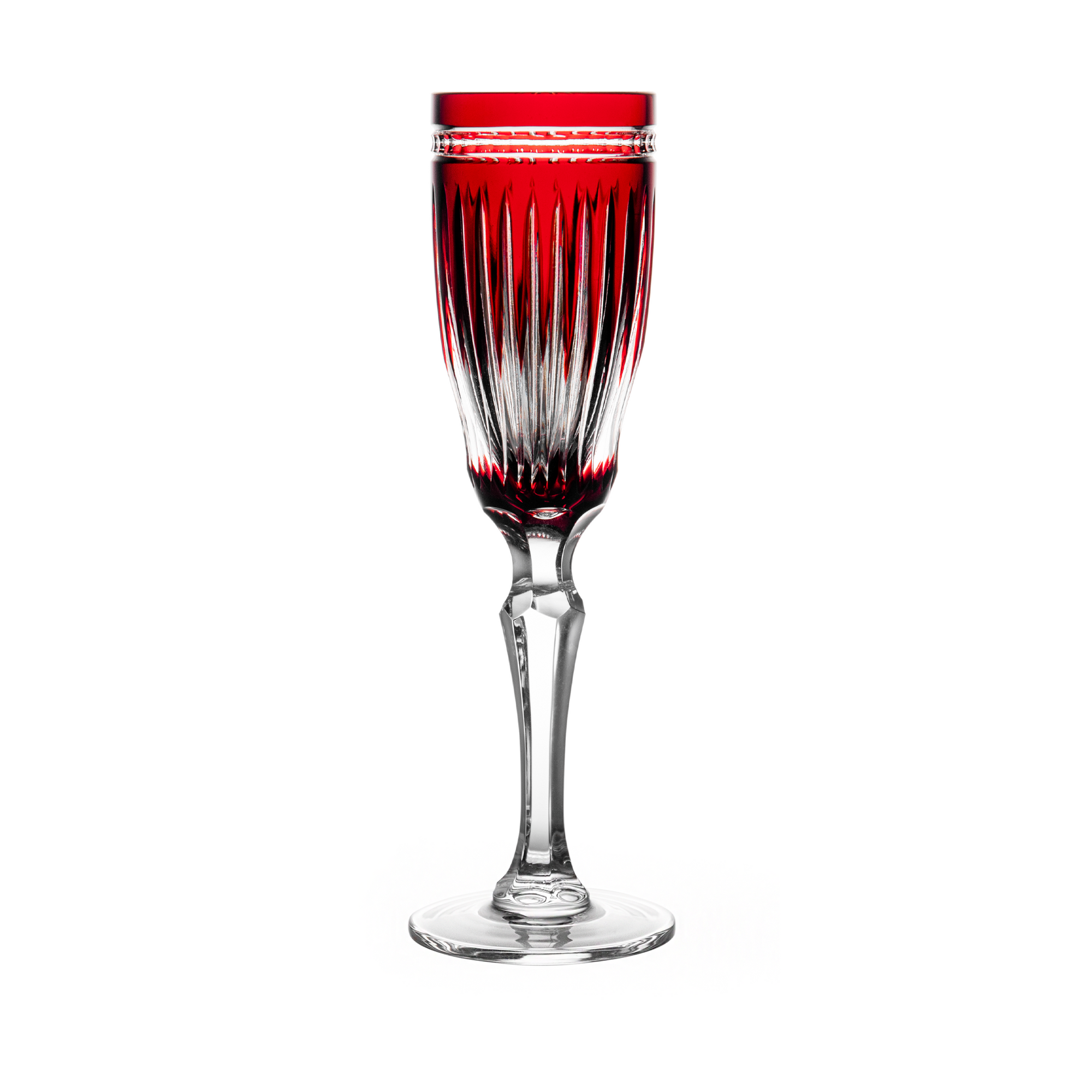 Waterford Hanover Ruby Red Champagne Flute