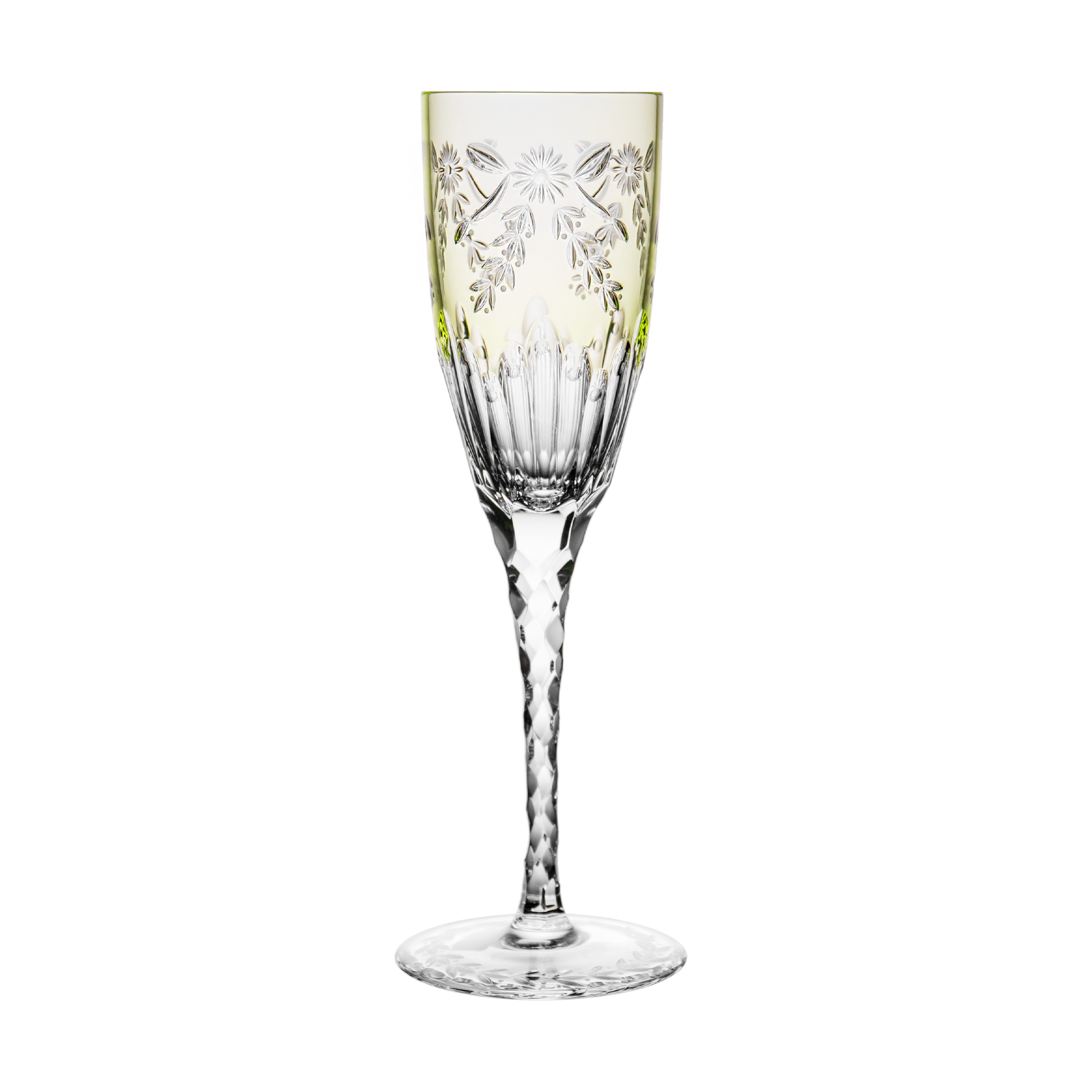 William Yeoward - Jenkins Isabella Light Green Champagne Flute