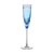 Birks Crystal Paris Light Blue Champagne Flute