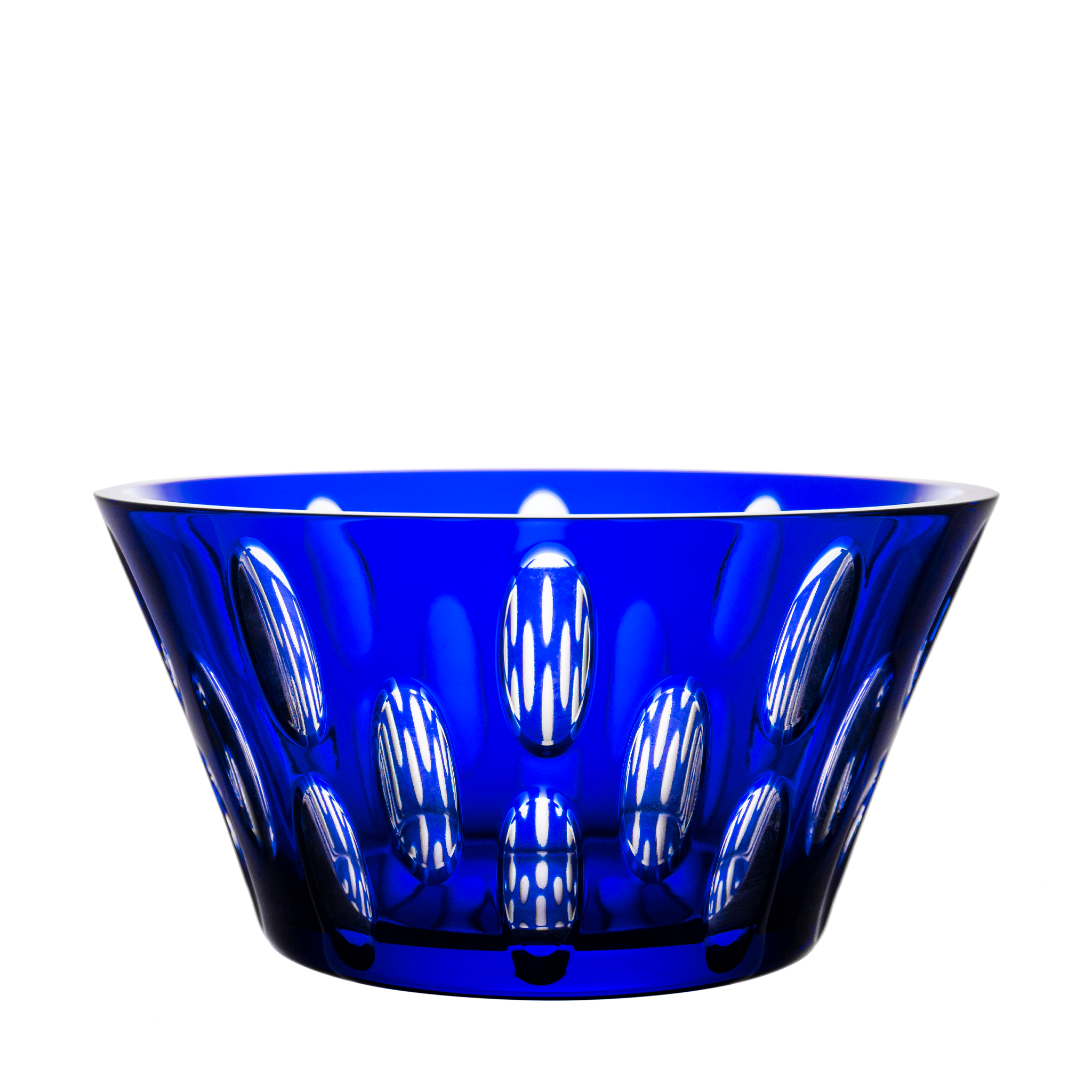 Fabergé Skol Blue Bowl 9.8 in - Ajka Crystal