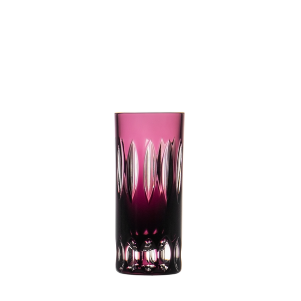 Birks Crystal Riviera Purple Shot Glass Ajka Crystal