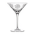 Birks Crystal Snowfall Martini Glass