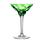 Fabergé Bubbles Green Martini Glass