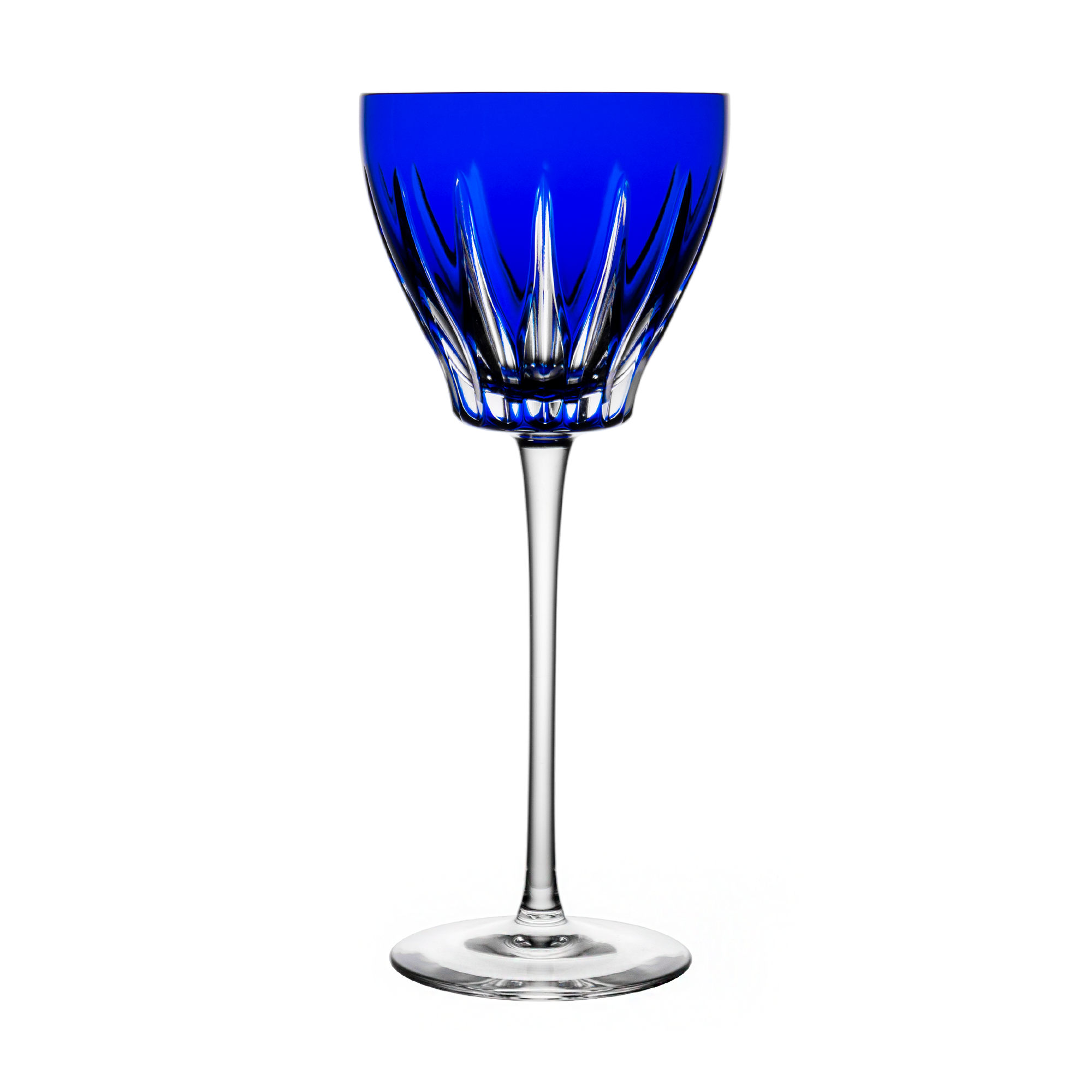 Birks Crystal Soleil Blue Large Wine Glass