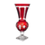Marsala Ruby Red Vase 17.5 in
