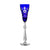 Cristal de Paris Impérial Blue Champagne Flute