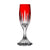 Cristal de Paris Avoriaz Ruby Red Champagne Flute