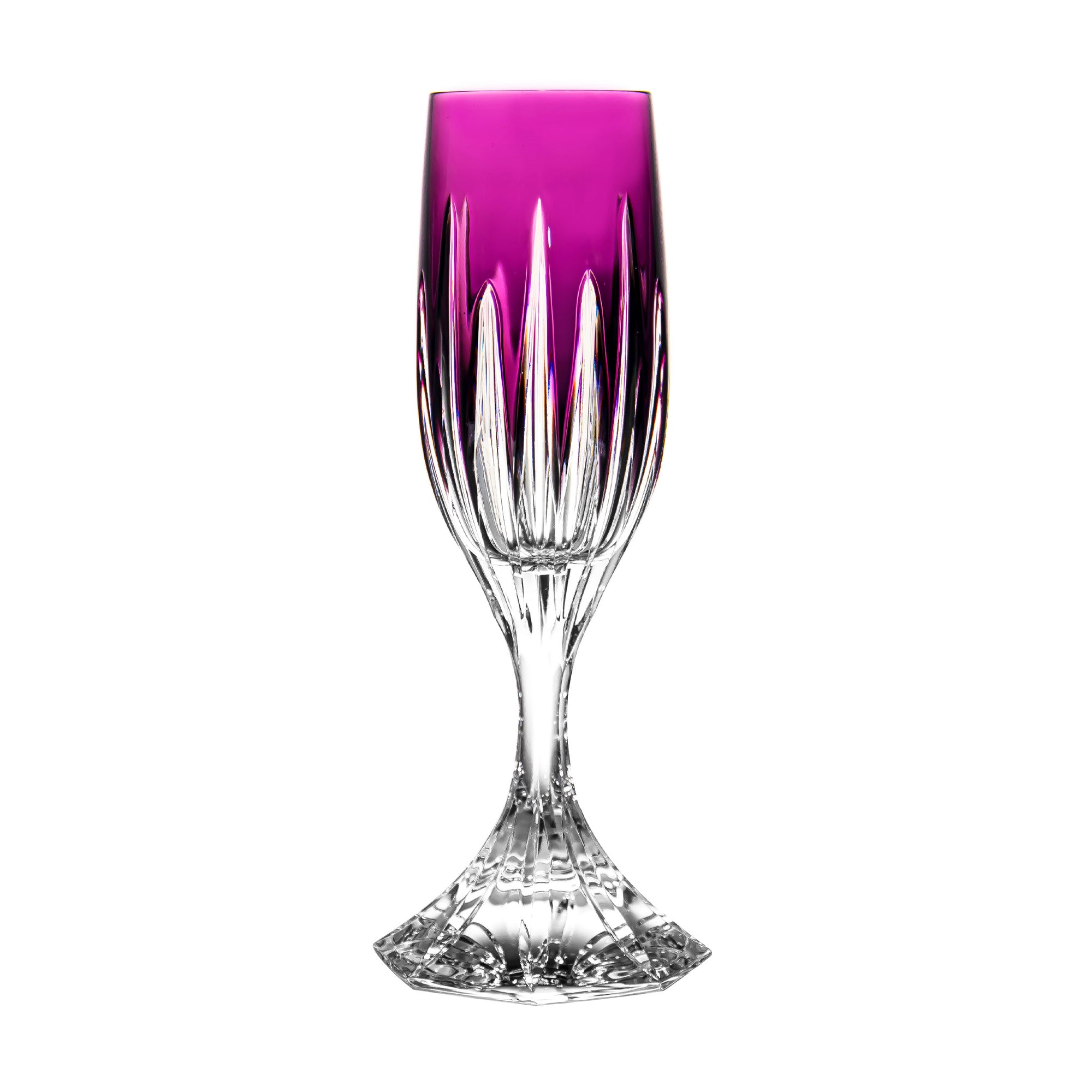 Cristal de Paris Avoriaz Purple Champagne Flute