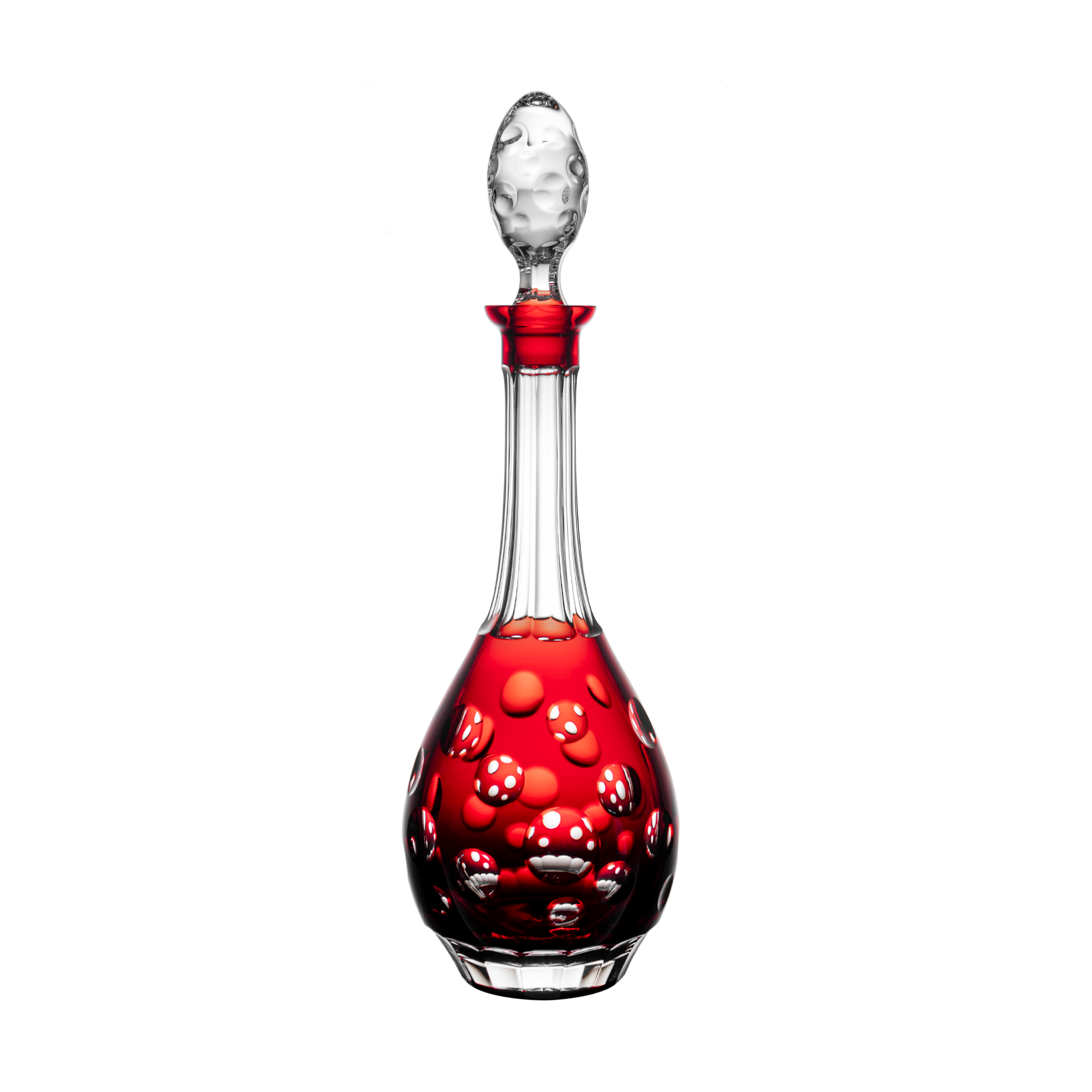 Dresden Kristall 赤色 花瓶 約30cm Dresden Kristall 赤色 花瓶 約30cm Dresden Kristall 赤色 花瓶