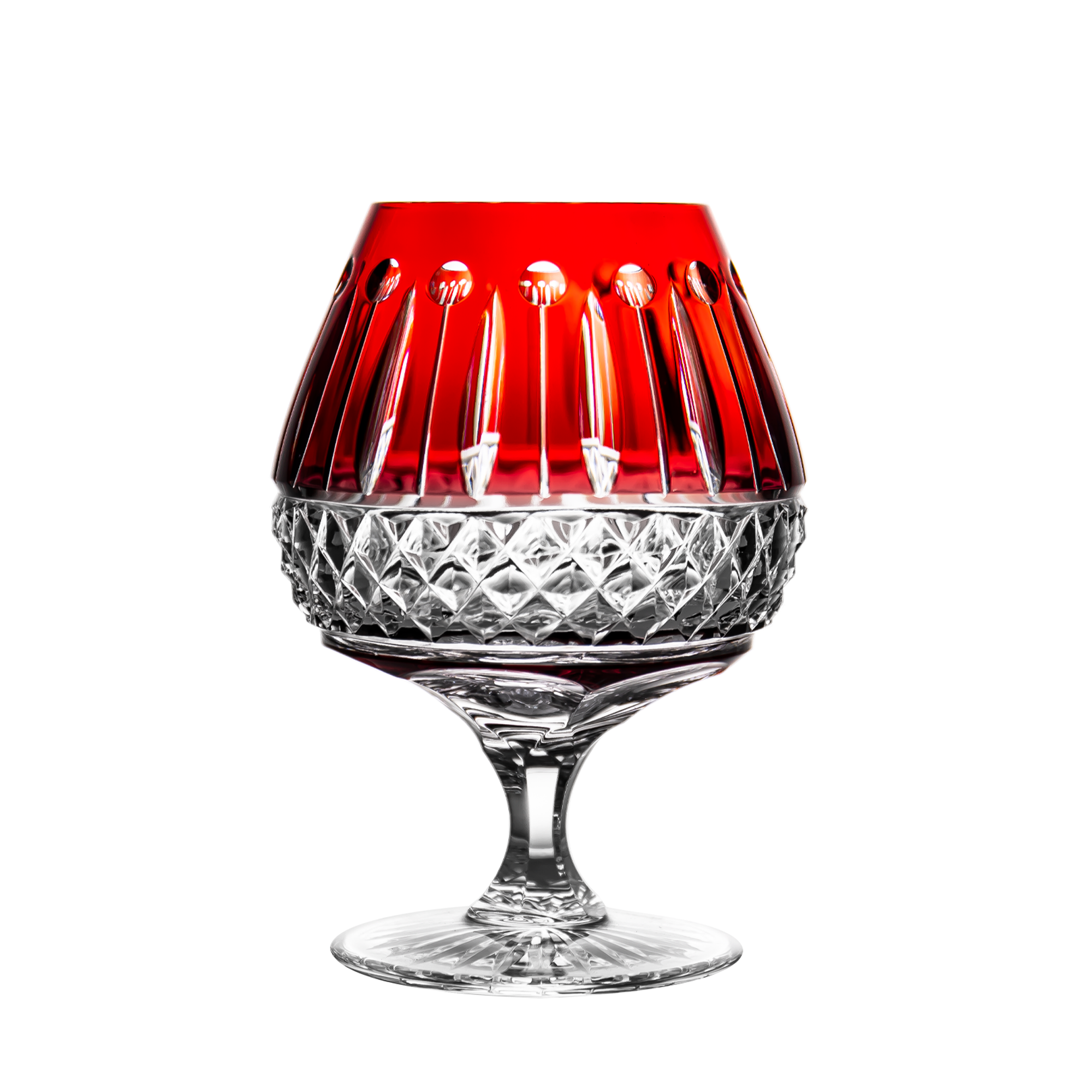 Fabergé Xenia Ruby Red Brandy Glass