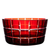 Birks Crystal Cube Ruby Red Bowl 9.8 in