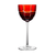 Birks Crystal Cube Ruby Red Large Wine Glass