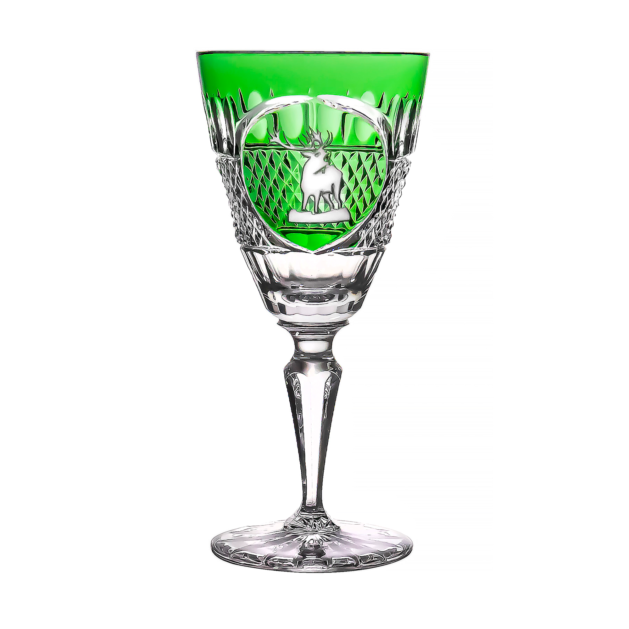 Fabergé Hunter Green Small Wine Glass