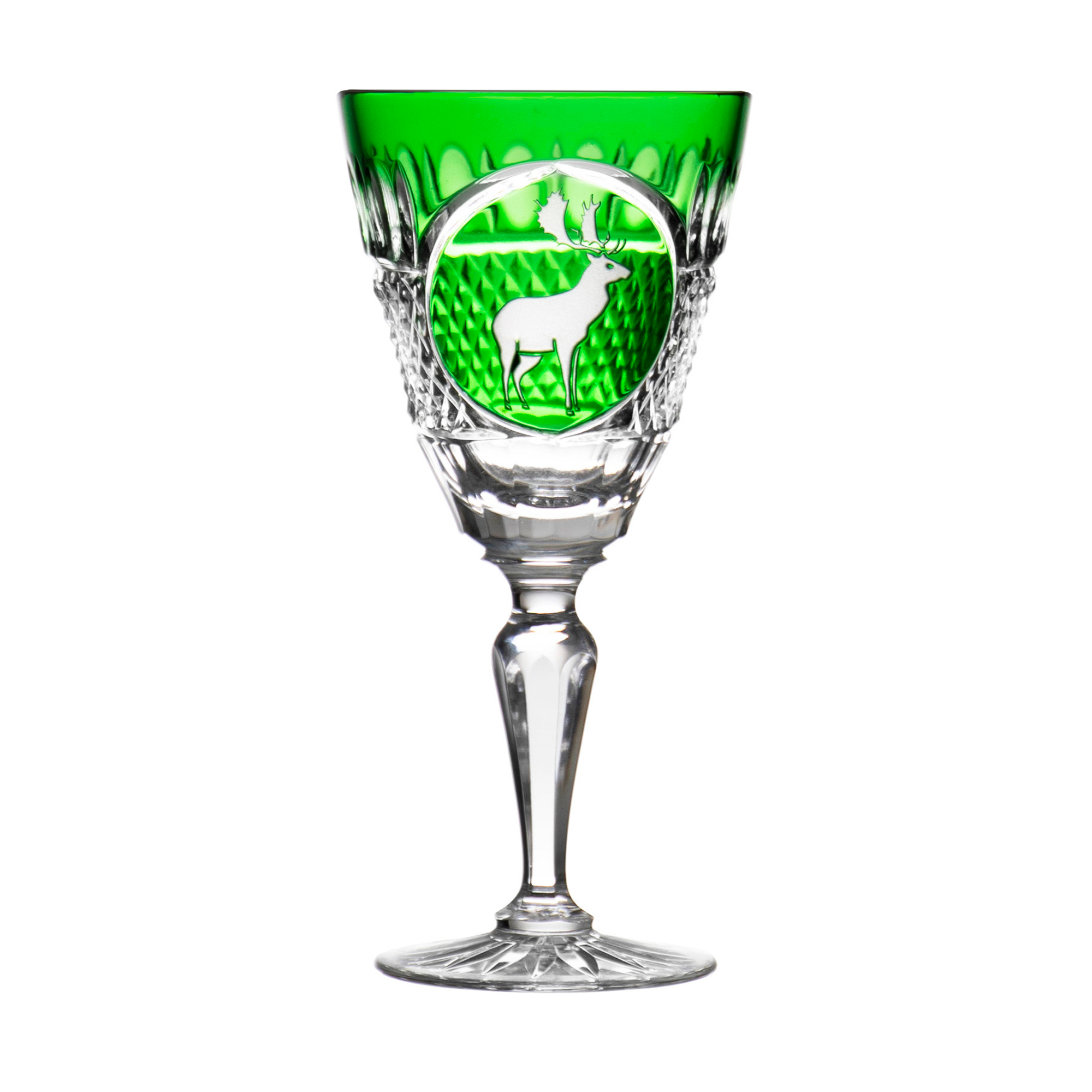 Fabergé Hunter Green Small Wine Glass