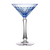 Birks Crystal Paris Light Blue Martini Glass