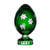 Waterford Shamrock Green Egg Paperweight 4.7 in