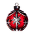 Waterford Annual Ornament ‘2007’ Ruby Red Bauble 2.9 in
