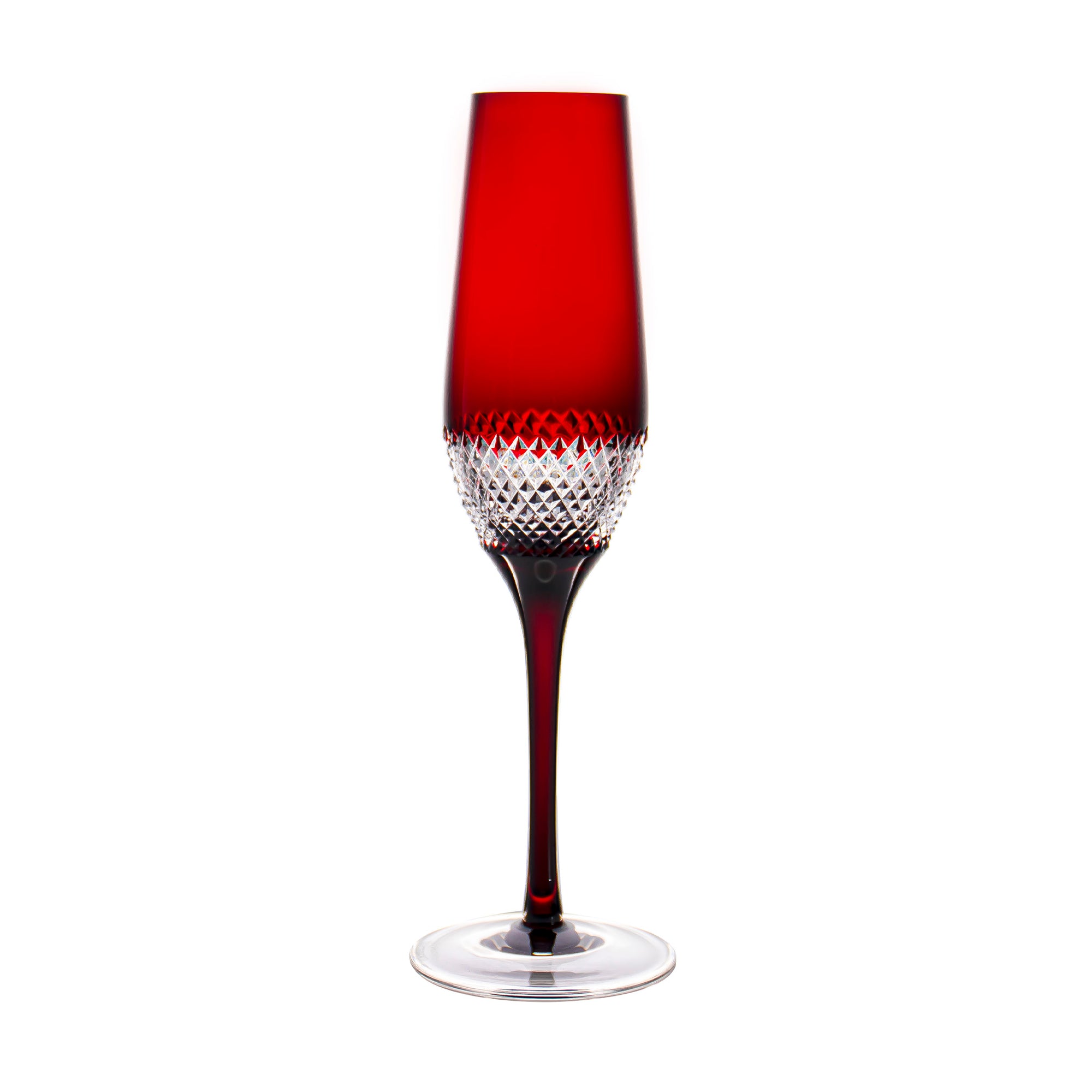 John Rocha at Waterford Lume Ruby Red Champagne Flute