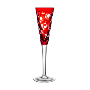 Fabergé Bubbles Ruby Red Champagne Flute