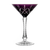 Birks Crystal New England Purple Martini Glass